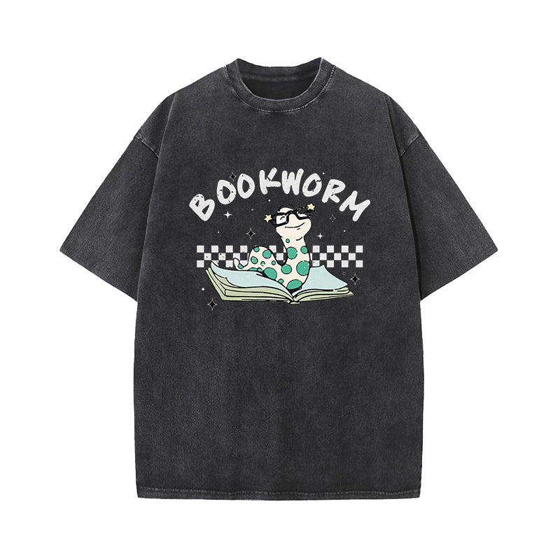 Book Worm Washed T-Shirt