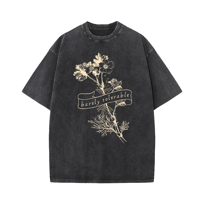 Barely Tolerable Pride And Prejudice Washed T-Shirt