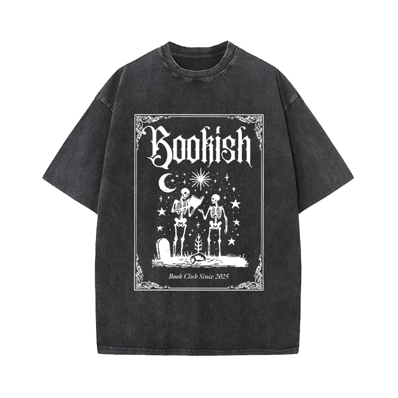 Bookish Book Club Since 2025 Washed T-Shirt