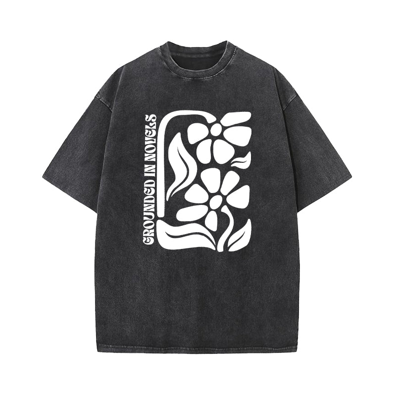 Grounded In Novels Washed T-Shirt
