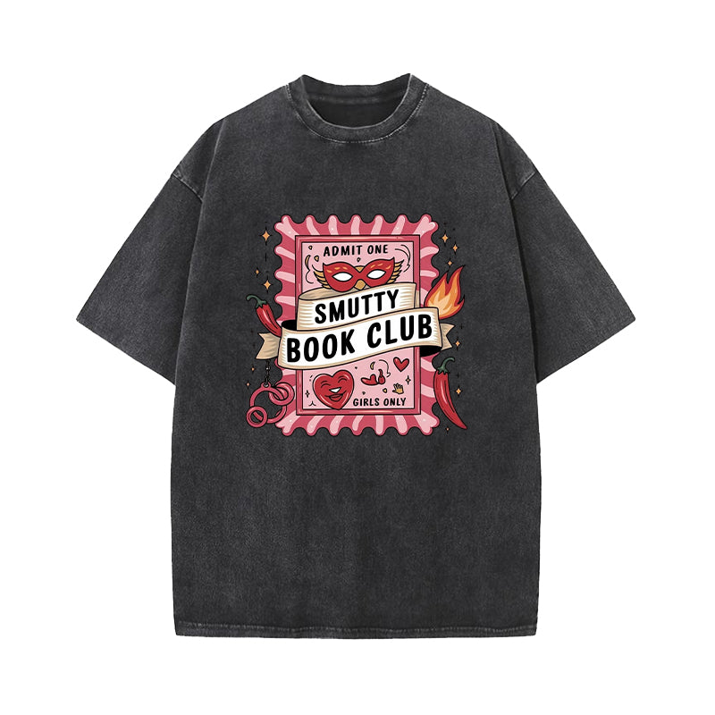 Smutty Book Club Washed T-Shirt
