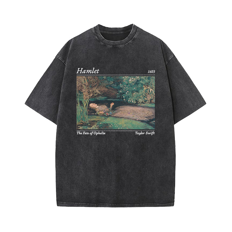 Hamlet Coded Taylor Swift Song Fate Of Ophelia Washed T-Shirt