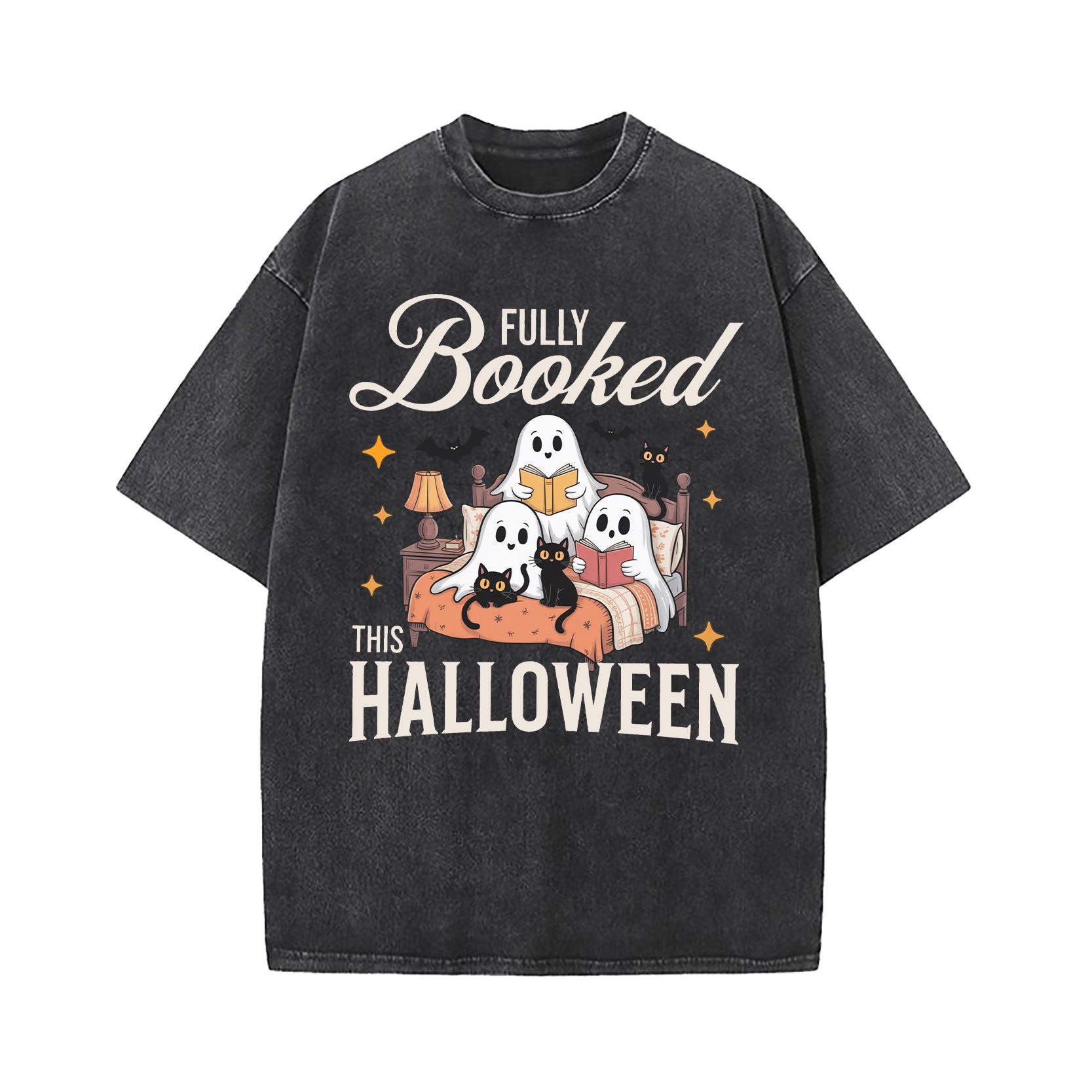 Fully Booked This Halloween Washed T-Shirt