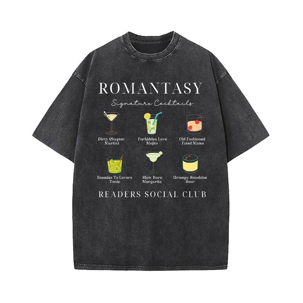 Romantasy Readers Social Club Washed T-Shirt
