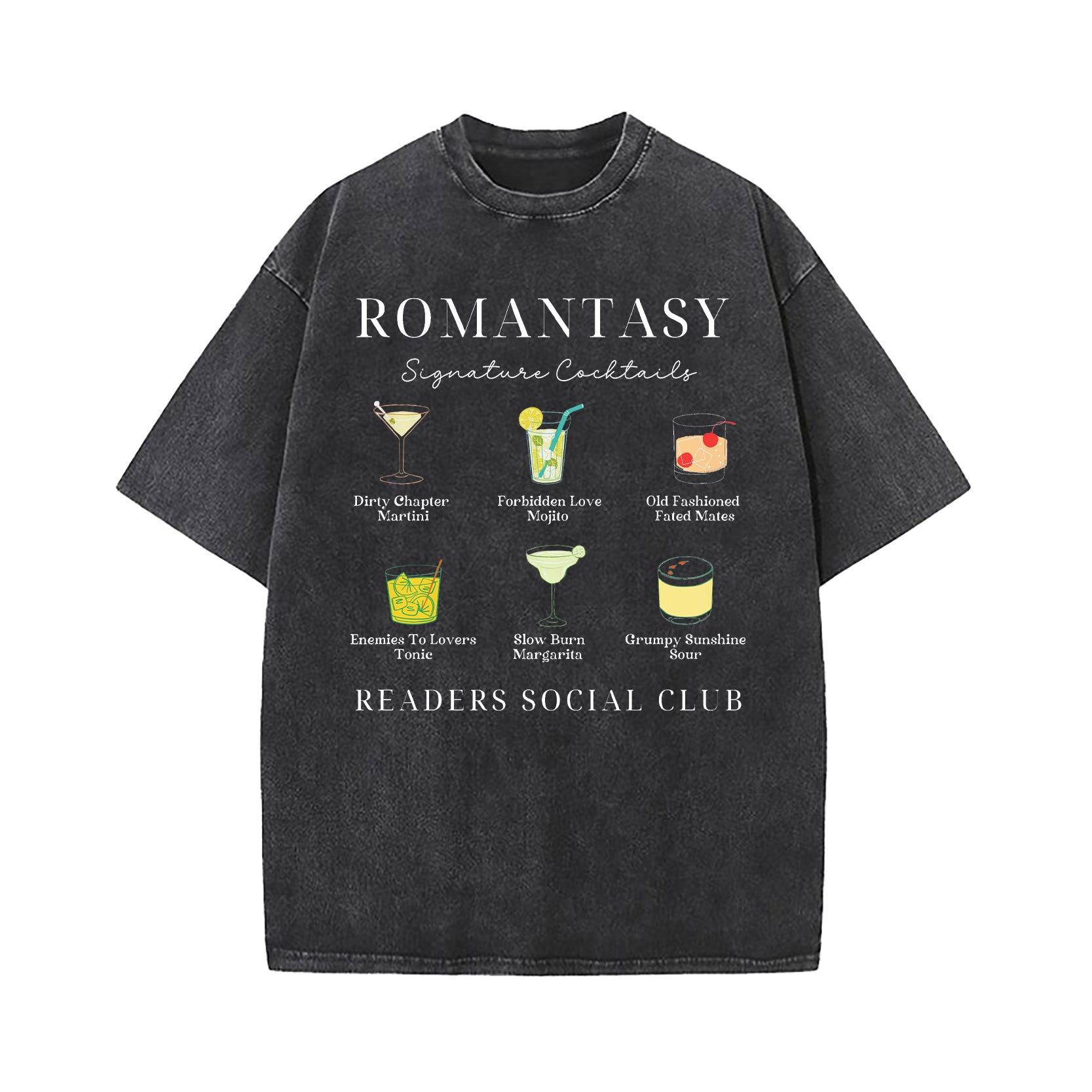 Romantasy Readers Social Club Washed T-Shirt