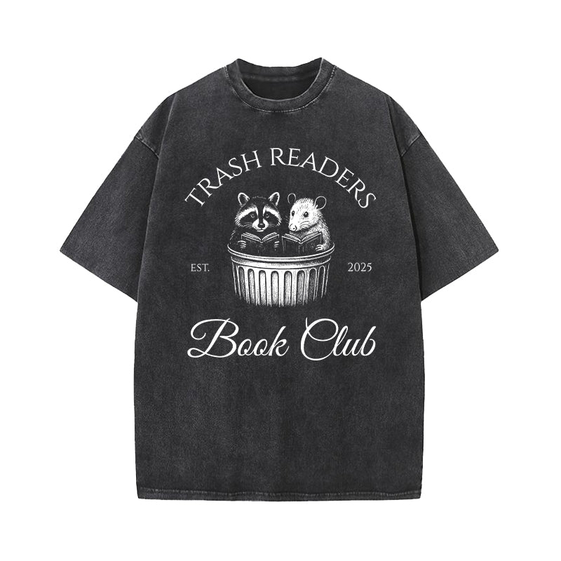 Trash Readers Book Club Washed T-Shirt