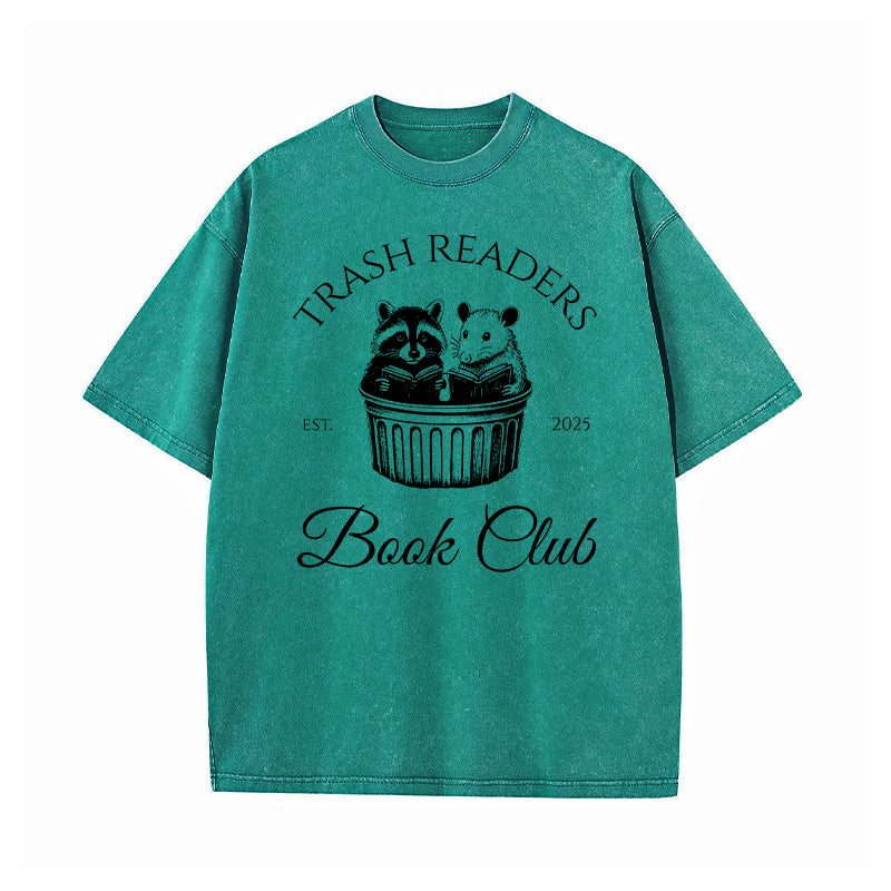 Trash Readers Book Club Washed T-Shirt