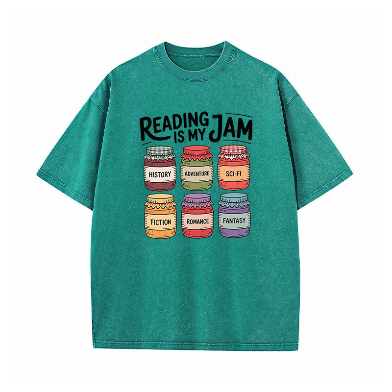 Reading Is My Jam Washed T-Shirt