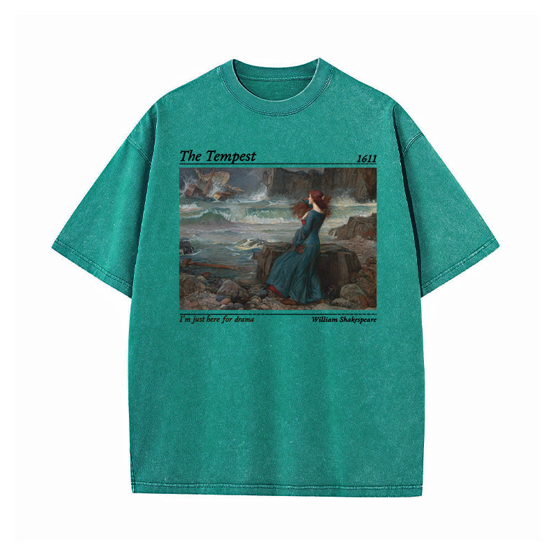 Shakespeare Here for the Drama Washed T-Shirt