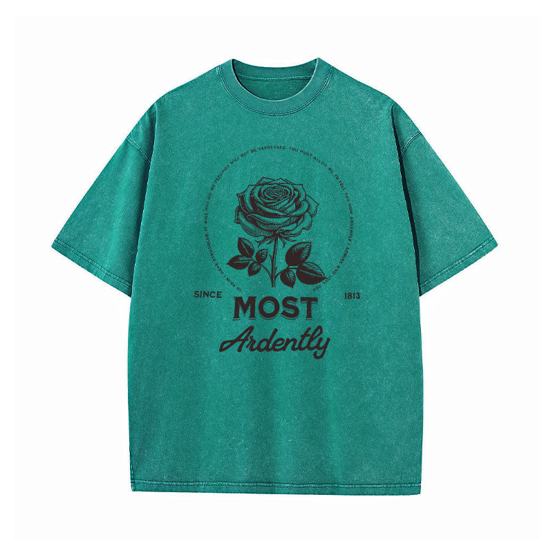 Most Ardently Jane Austen Washed T-Shirt