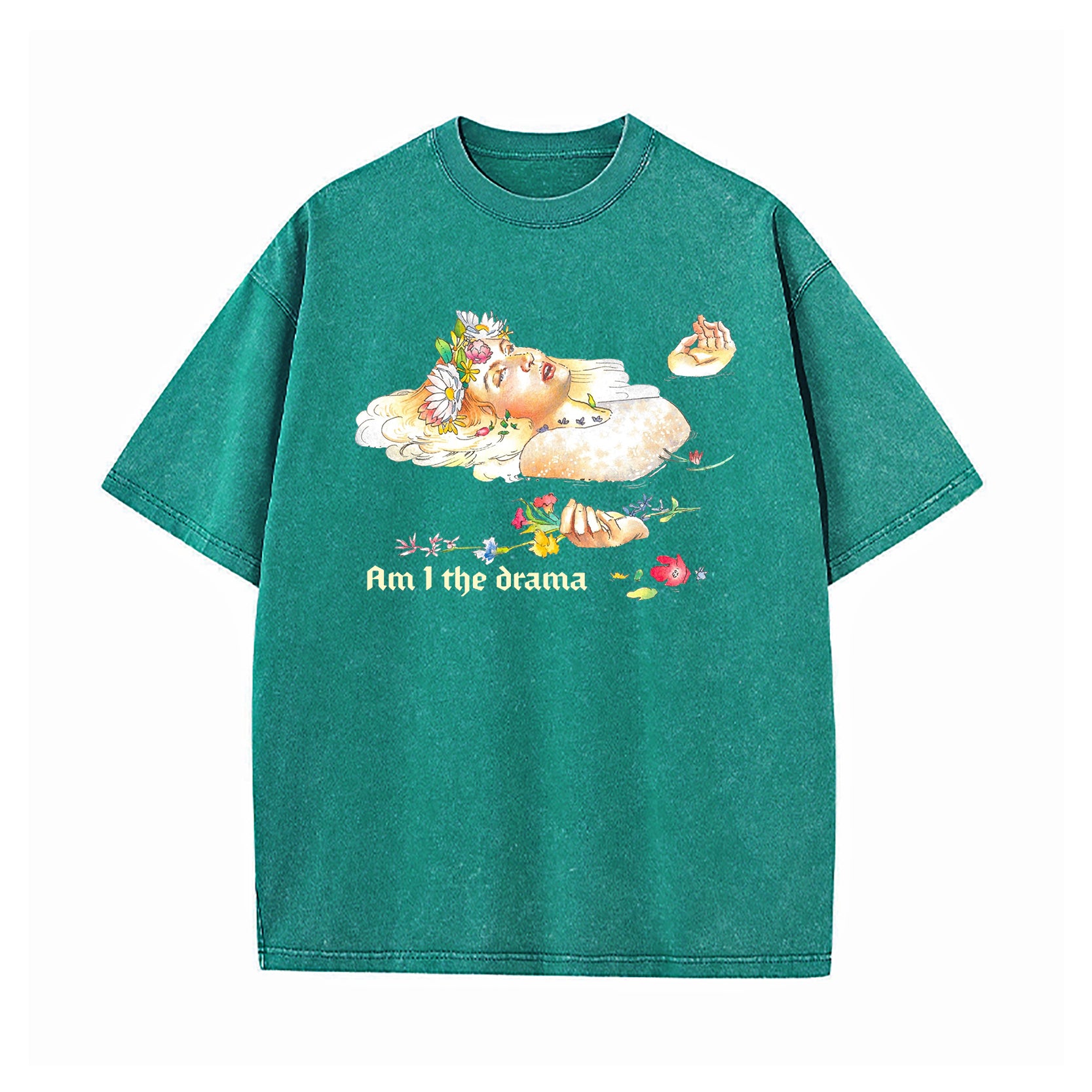 Shakespeare Hamlet Am I The Drama Washed T-Shirt