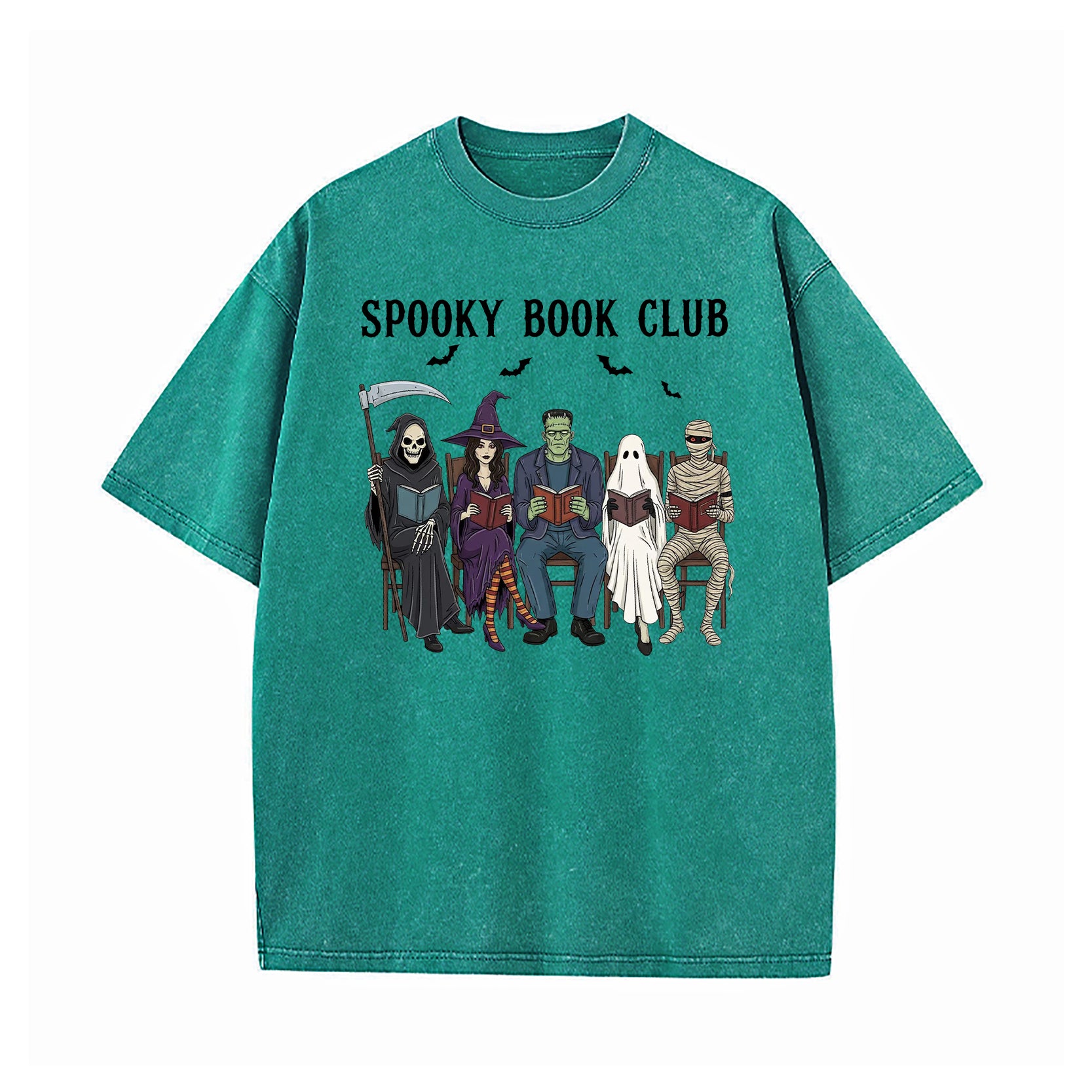 Spooky Book Club Washed T-Shirt