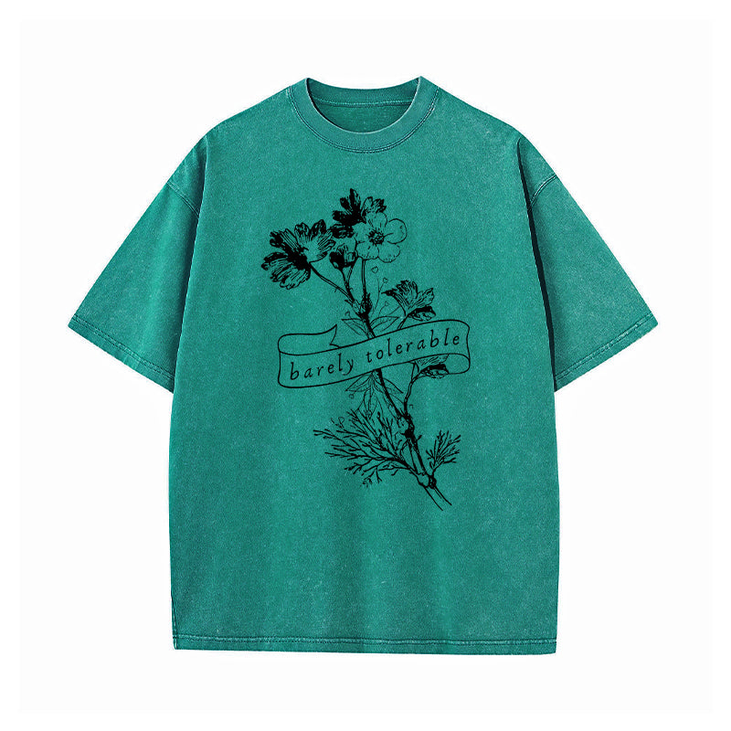 Barely Tolerable Pride And Prejudice Washed T-Shirt