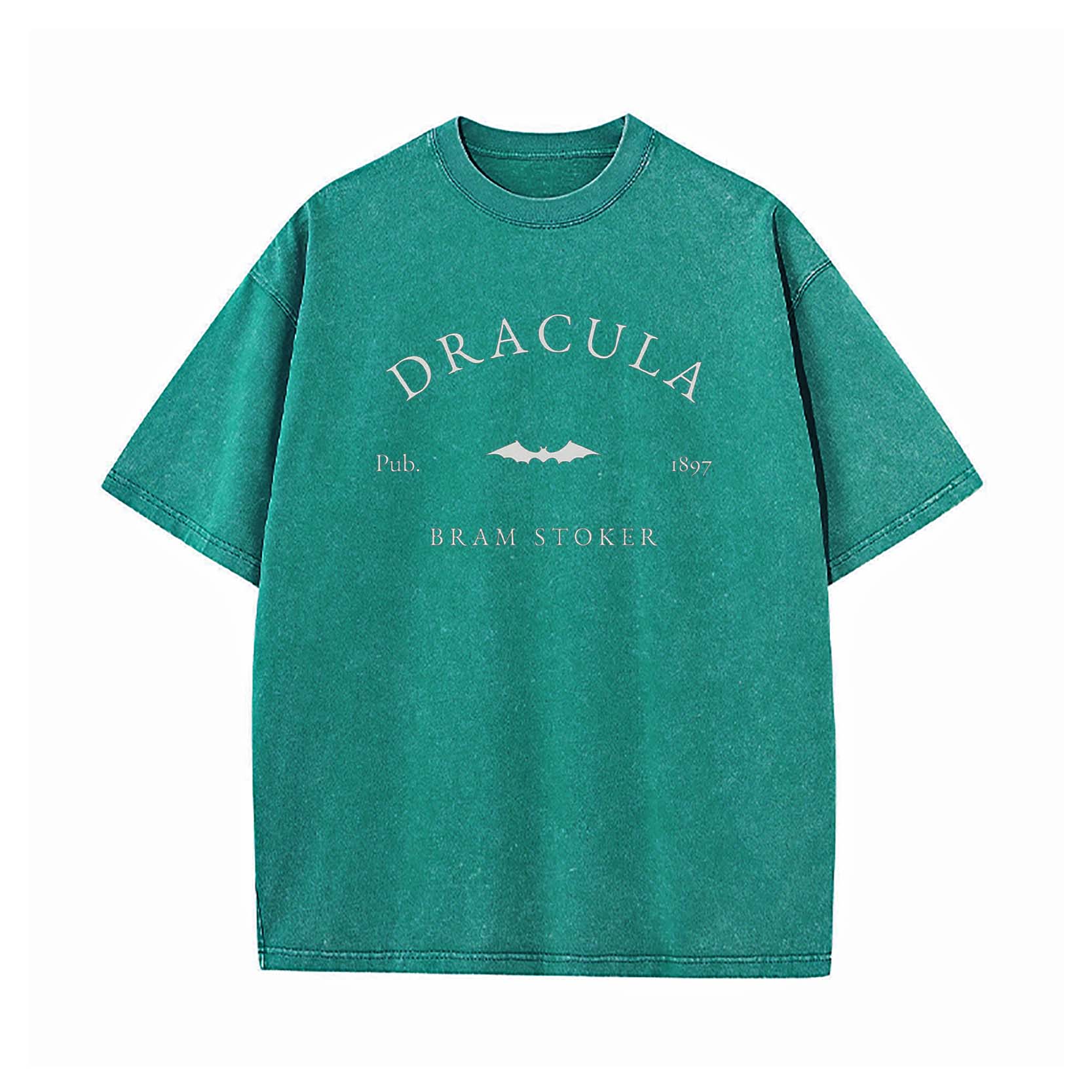 Dracula Victorian Horror Literary Halloween Washed T-Shirt