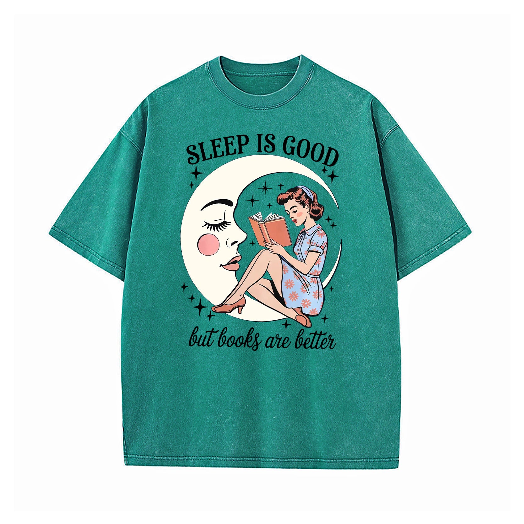 Sleep Is Good But Books Are Better Washed T-Shirt