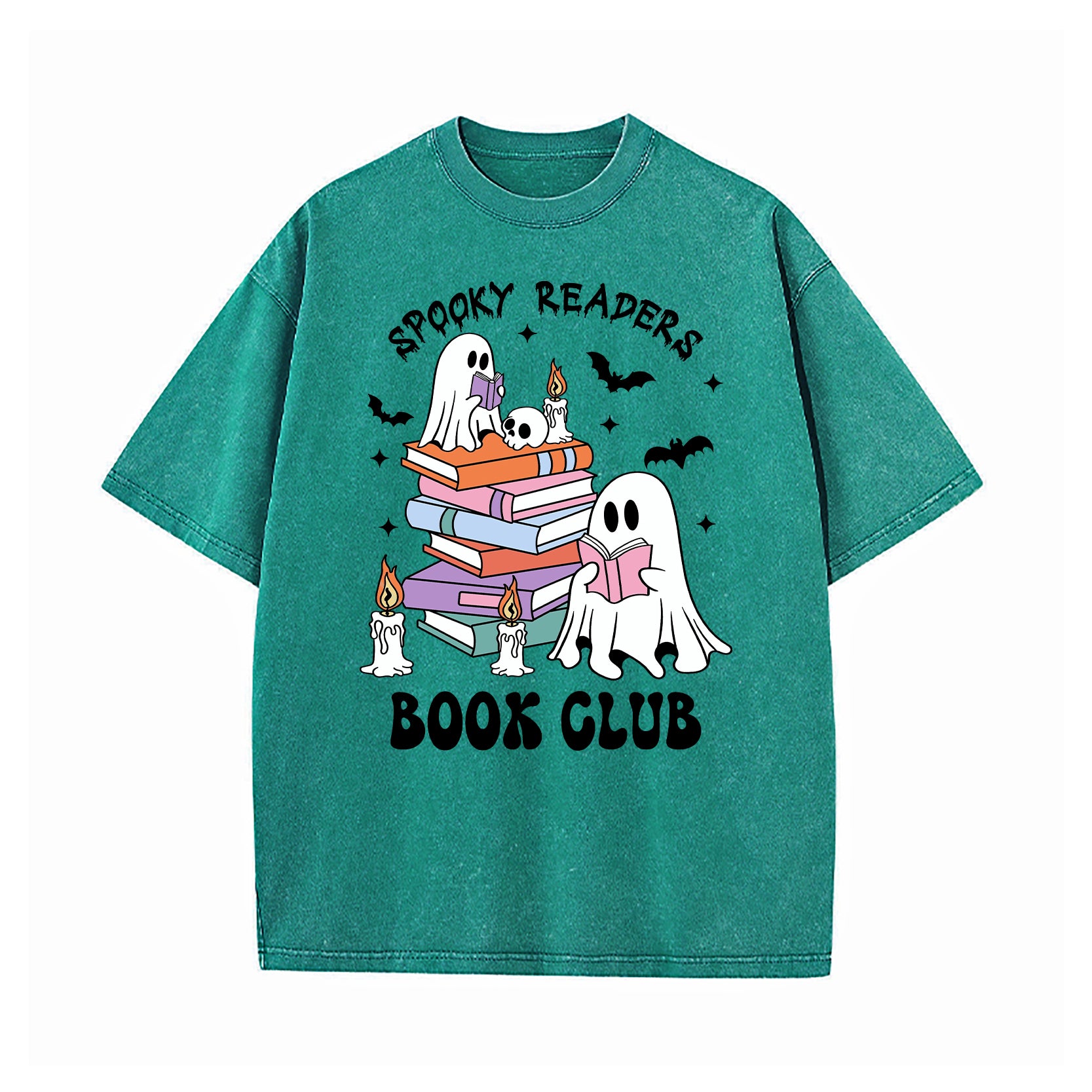 Spooky Readers Book Club Washed T-Shirt