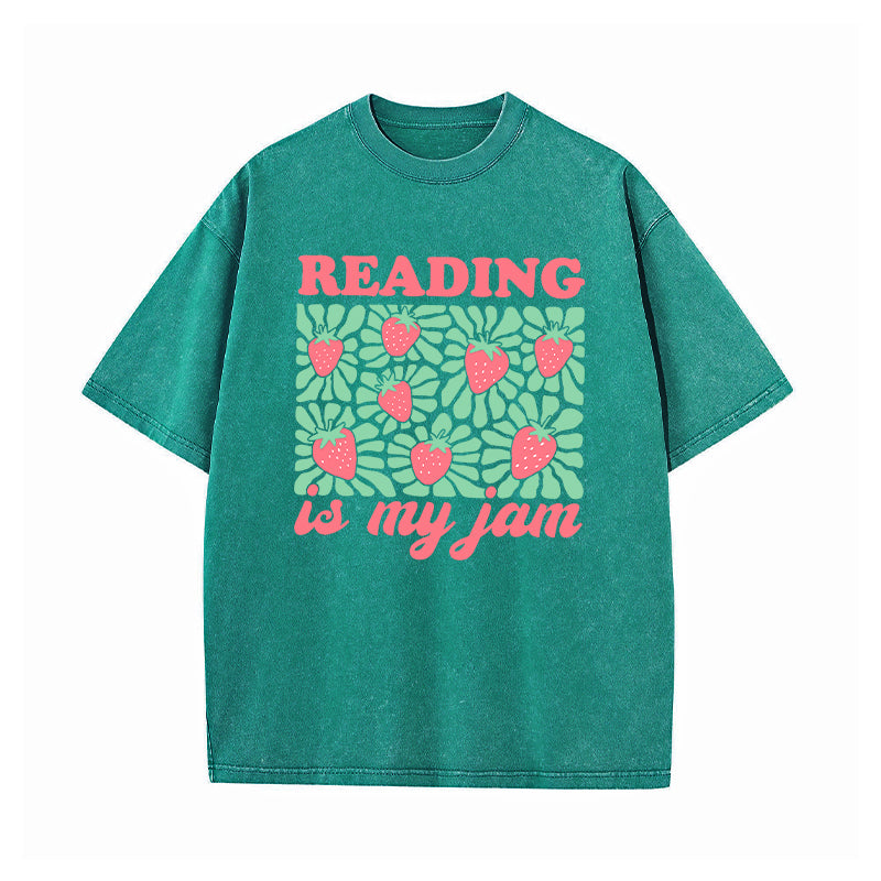 Reading Is My Jam Washed T-Shirt
