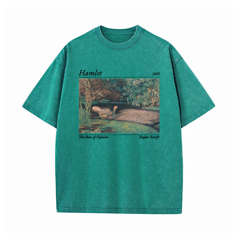 Hamlet Coded Taylor Swift Song Fate Of Ophelia Washed T-Shirt