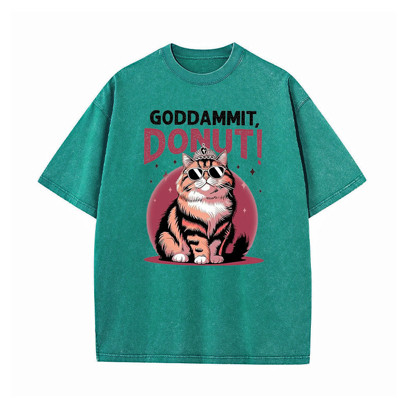 Dungeon Crawler Carl Goddammit Donut Washed T-Shirt