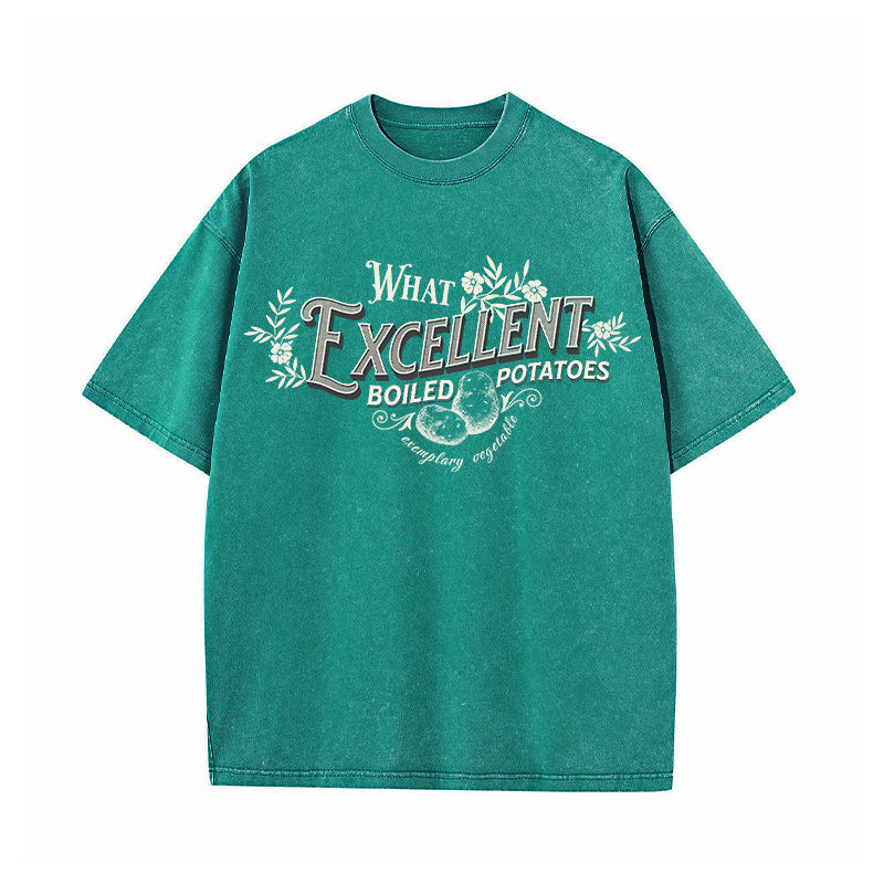 Excellent Boiled Potatoes Pride & Prejudice Washed T-Shirt