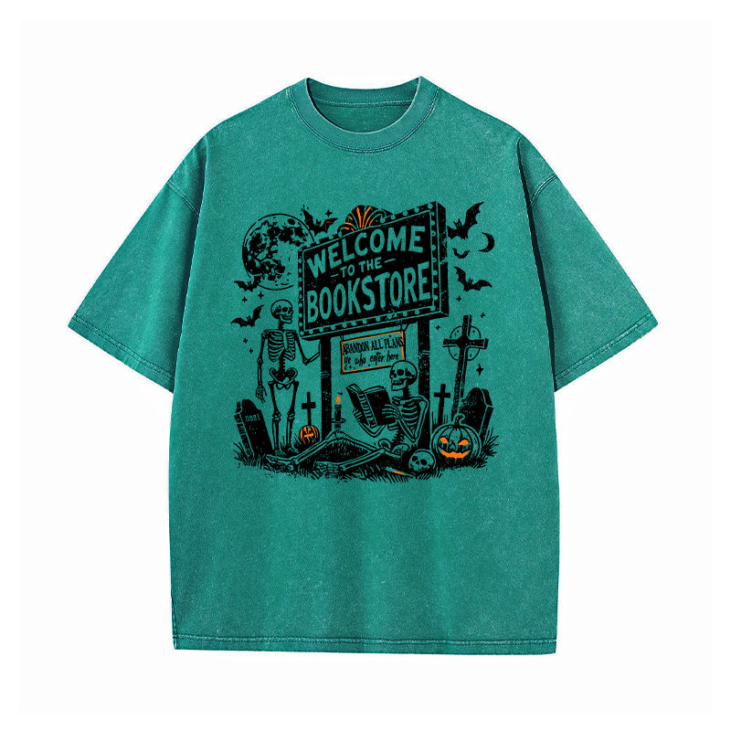 Welcome To the Bookstore Washed T-Shirt