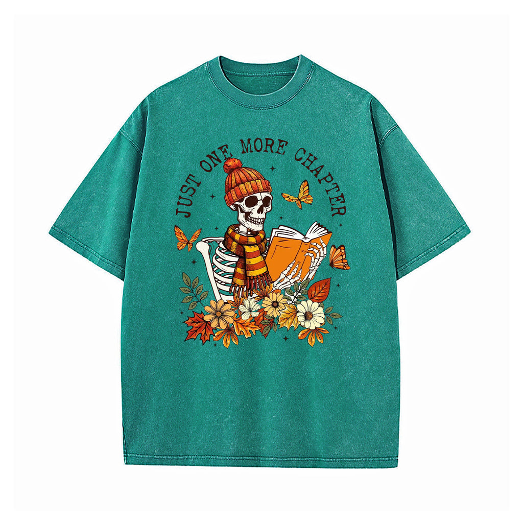One More Chapter Skeleton Washed T-Shirt