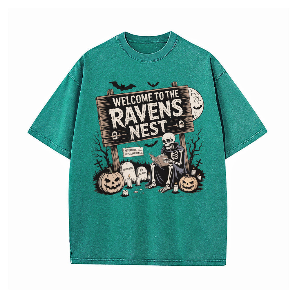 Welcome to the Raven's Nest Washed T-Shirt