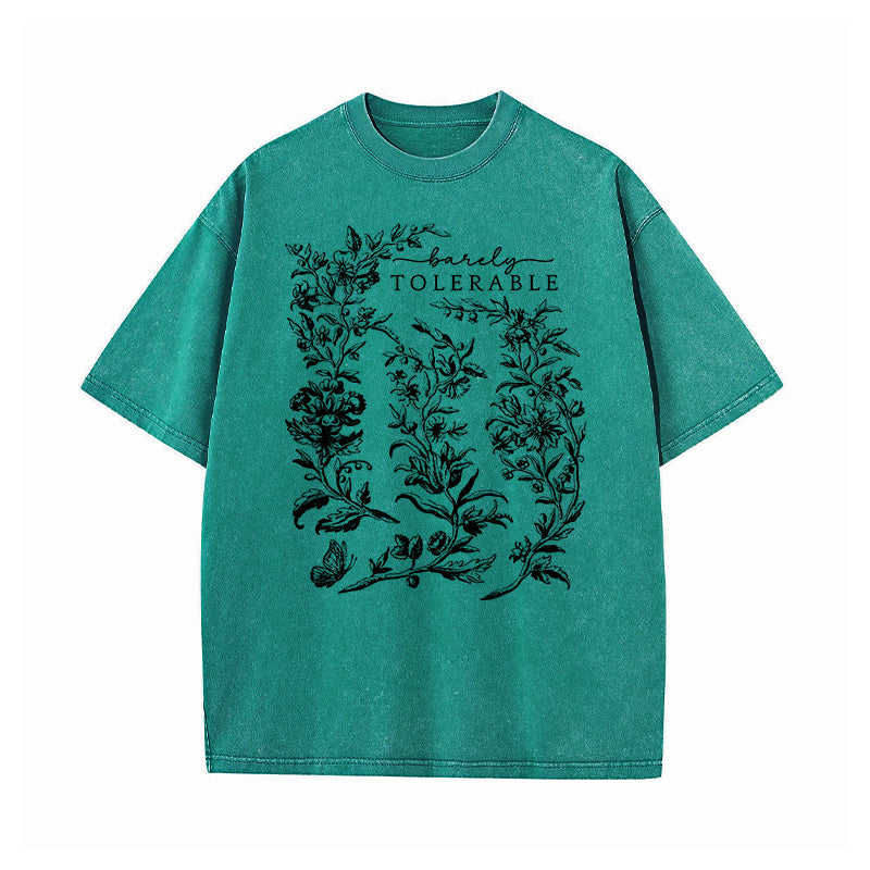Barely Tolerable Pride And Prejudice Washed T-Shirt
