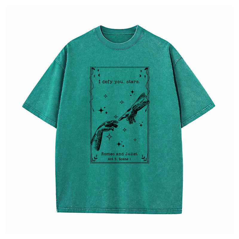 I Defy You Stars Romeo and Juliet Washed T-Shirt