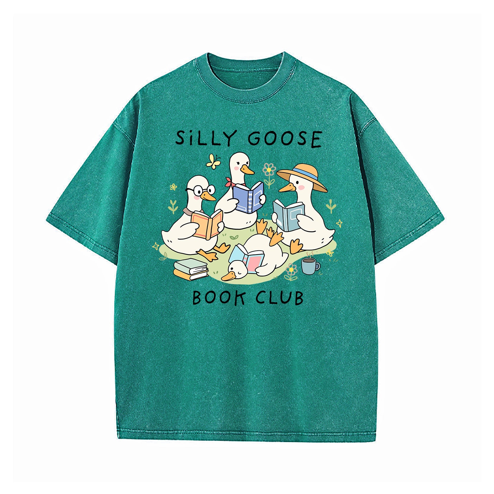 Silly Goose Book Club Washed T-Shirt