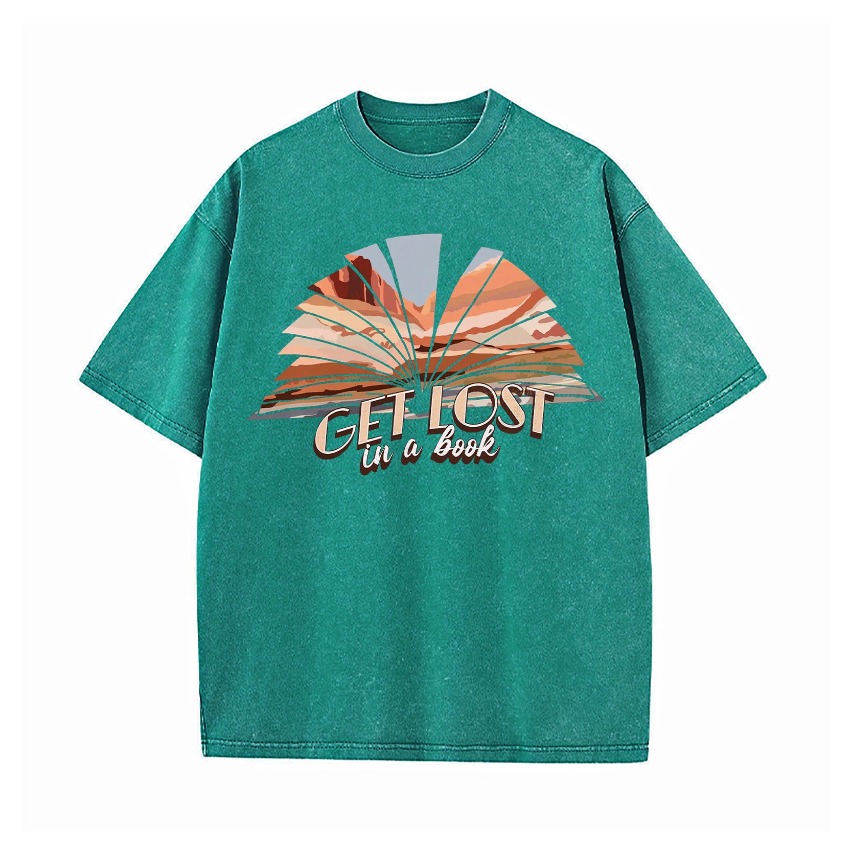 Get Lost In A Book Washed T-Shirt