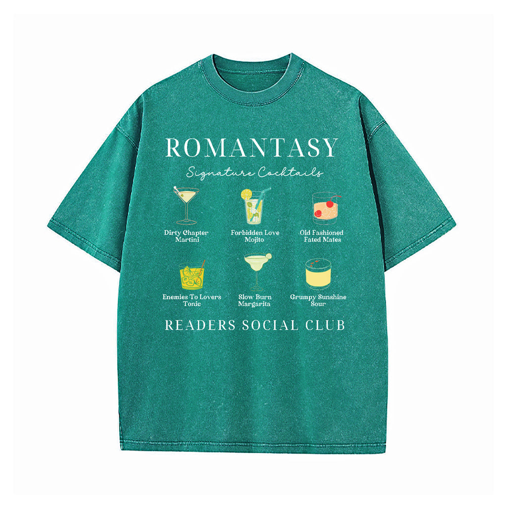 Romantasy Readers Social Club Washed T-Shirt