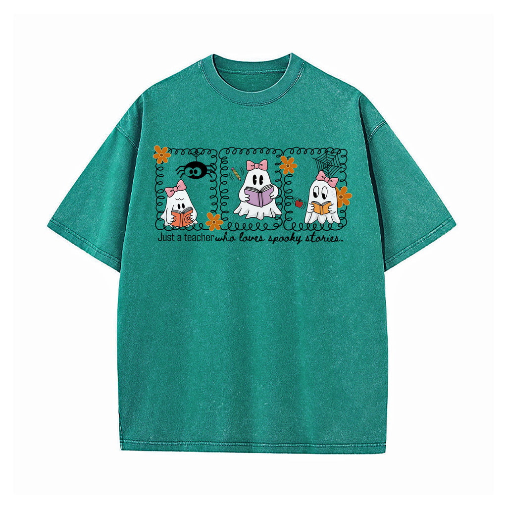 Reading Teacher Washed T-Shirt