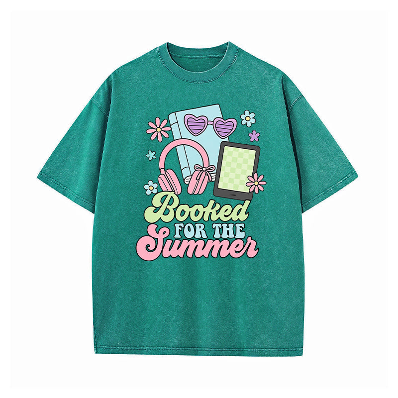 Booked For The Summer Washed T-Shirt