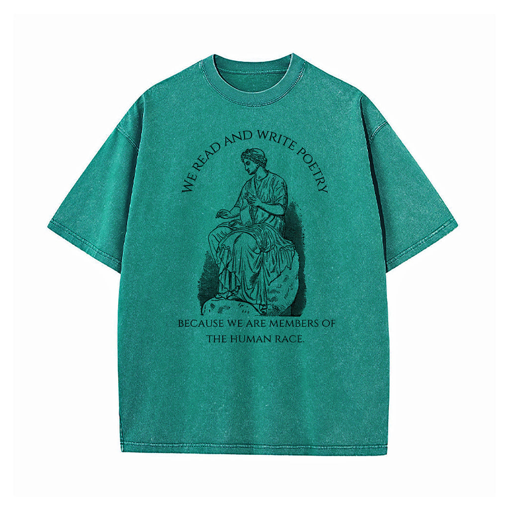 We Read And Write Poetry Washed T-Shirt