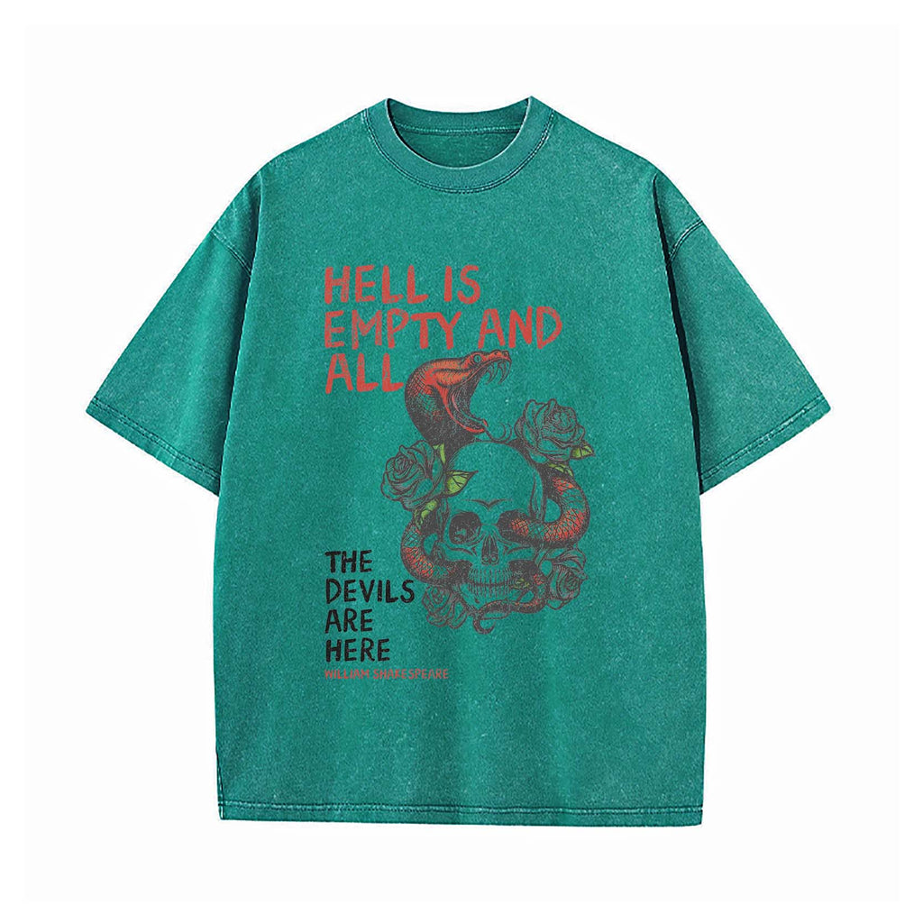 Hell Is Empty Washed T-Shirt