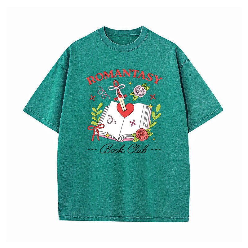 Romantasy Book Club Washed T-Shirt