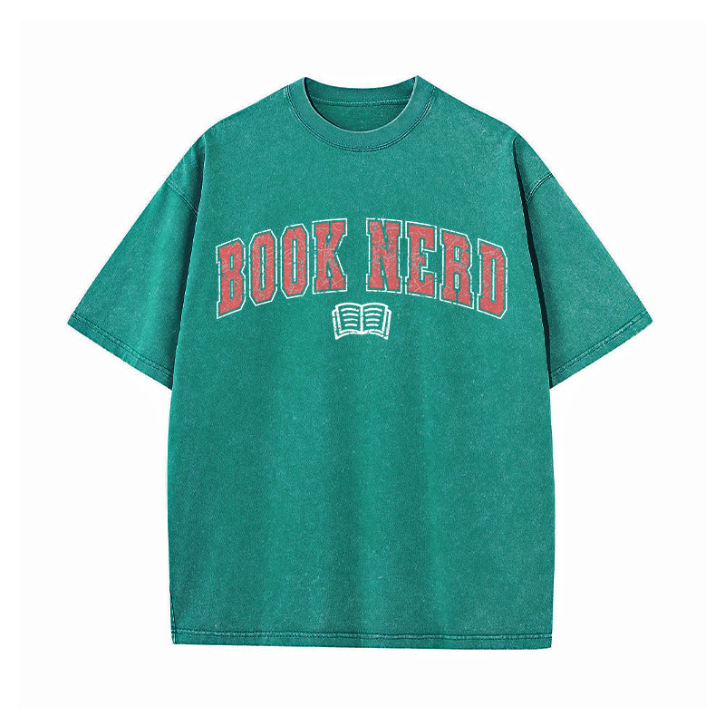 Book Nerd Washed T-Shirt