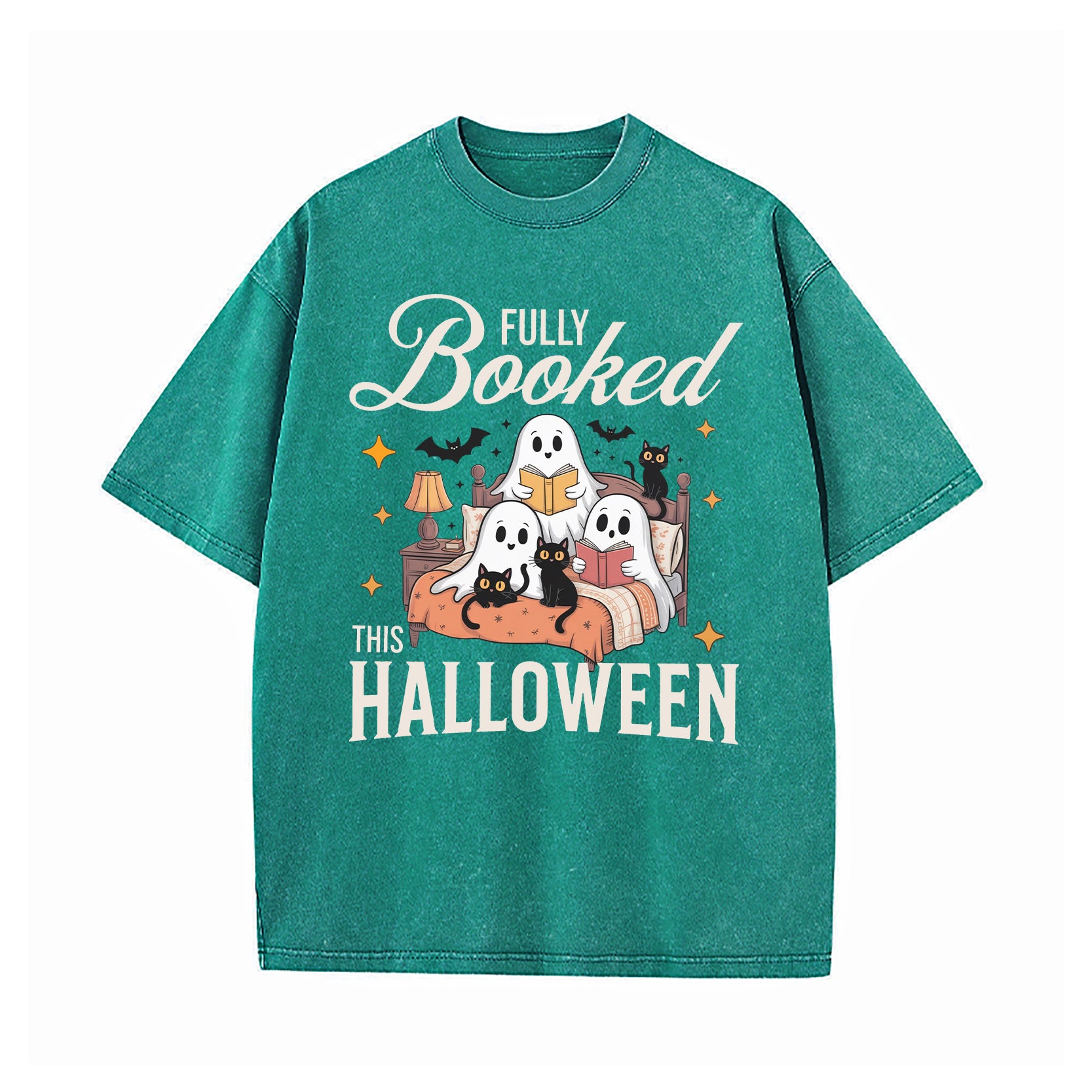 Fully Booked This Halloween Washed T-Shirt