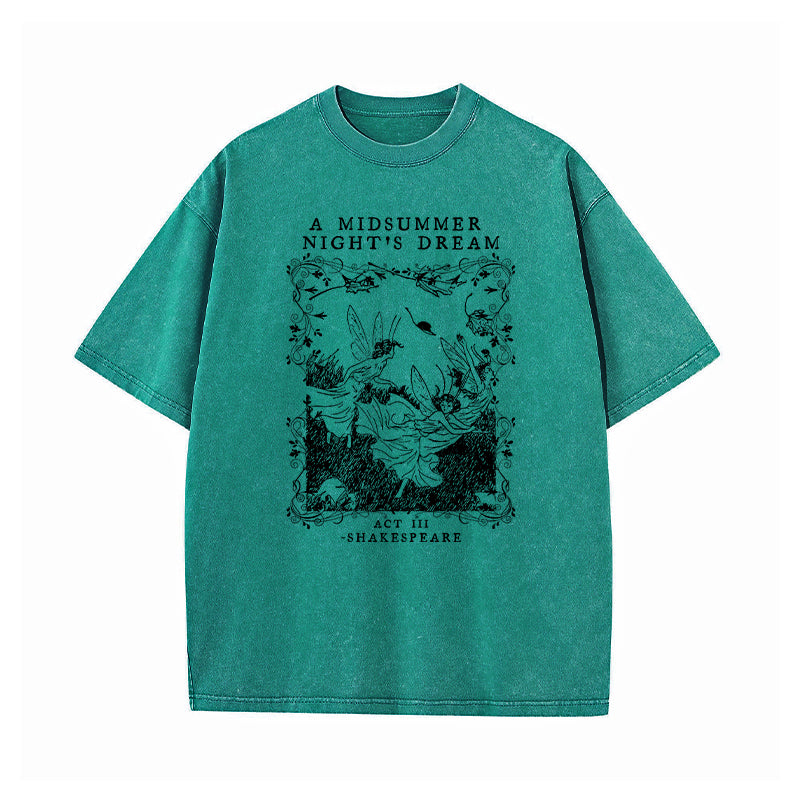 A Midsummer Nights Dream Shakespeare Washed T-Shirt