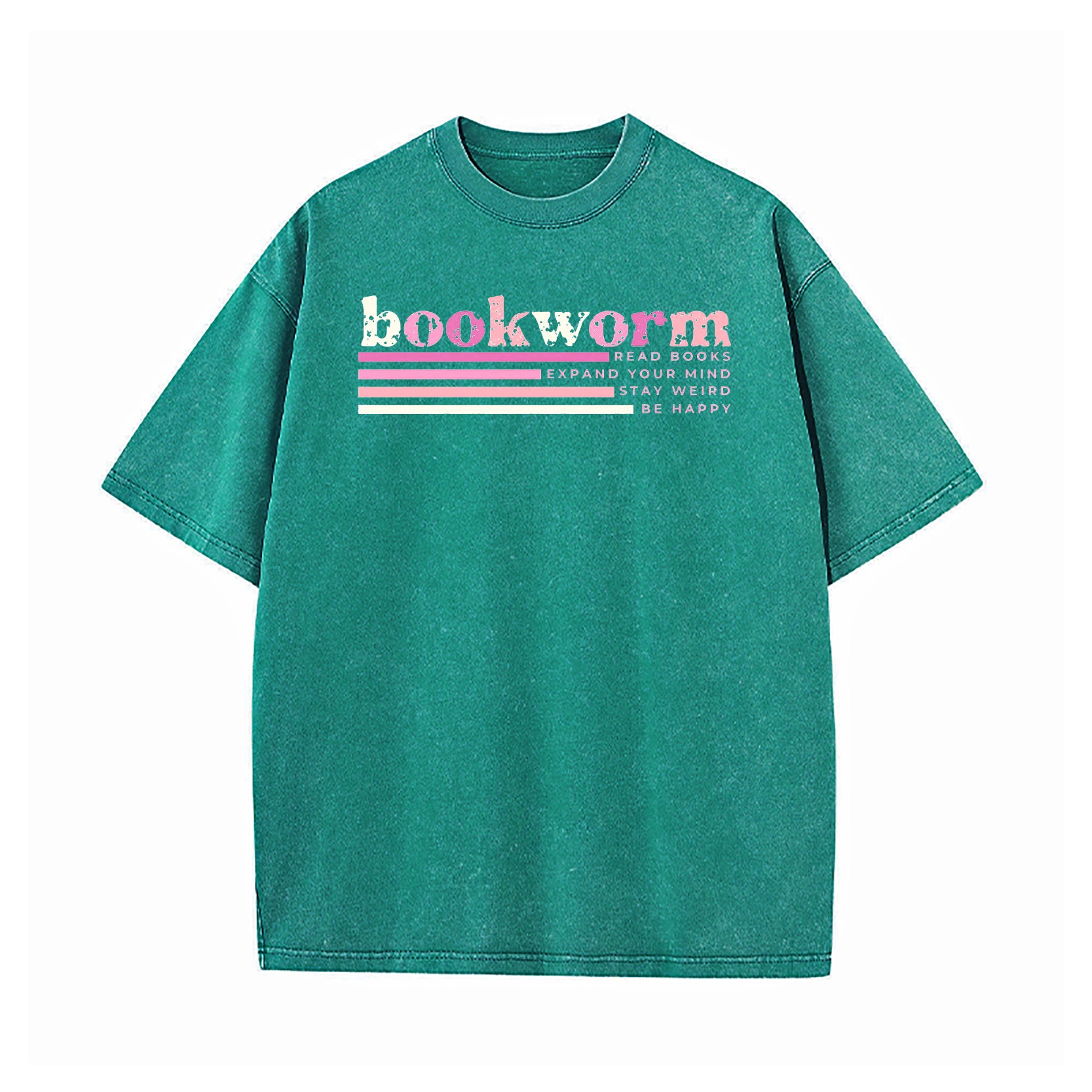 Bookworm Read Books Washed T-Shirt