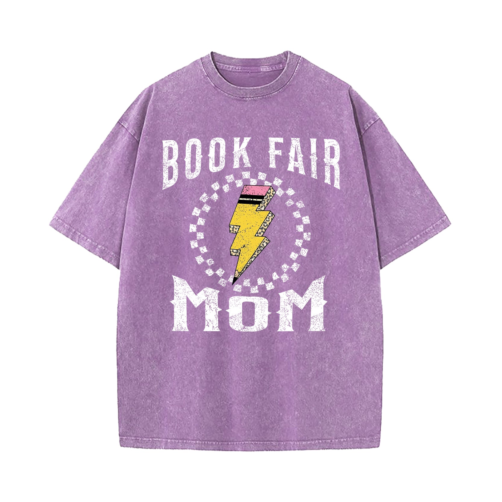 Book Fair Mom Washed T-Shirt