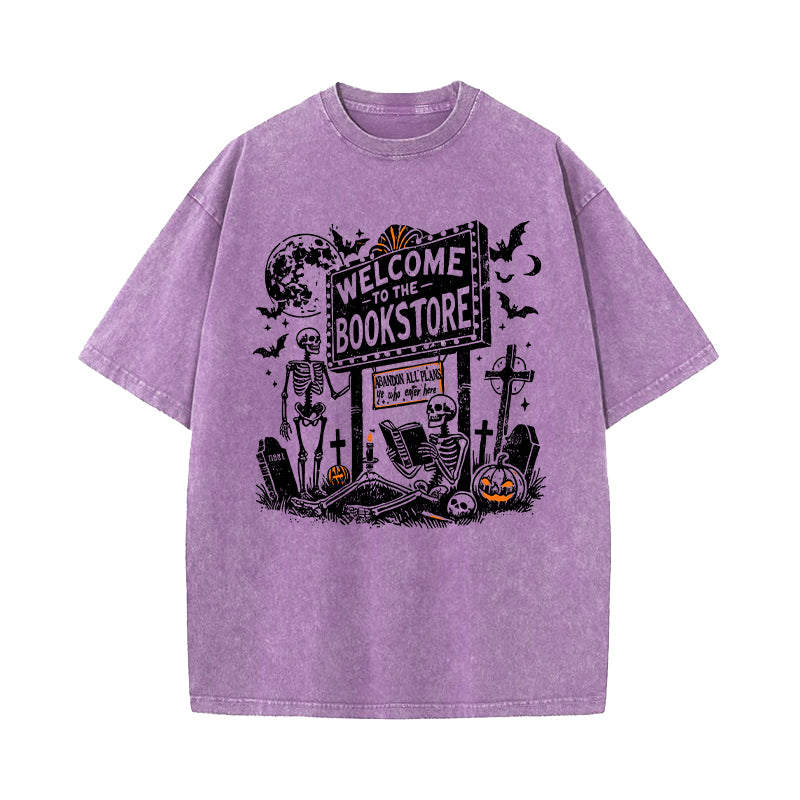 Welcome To the Bookstore Washed T-Shirt