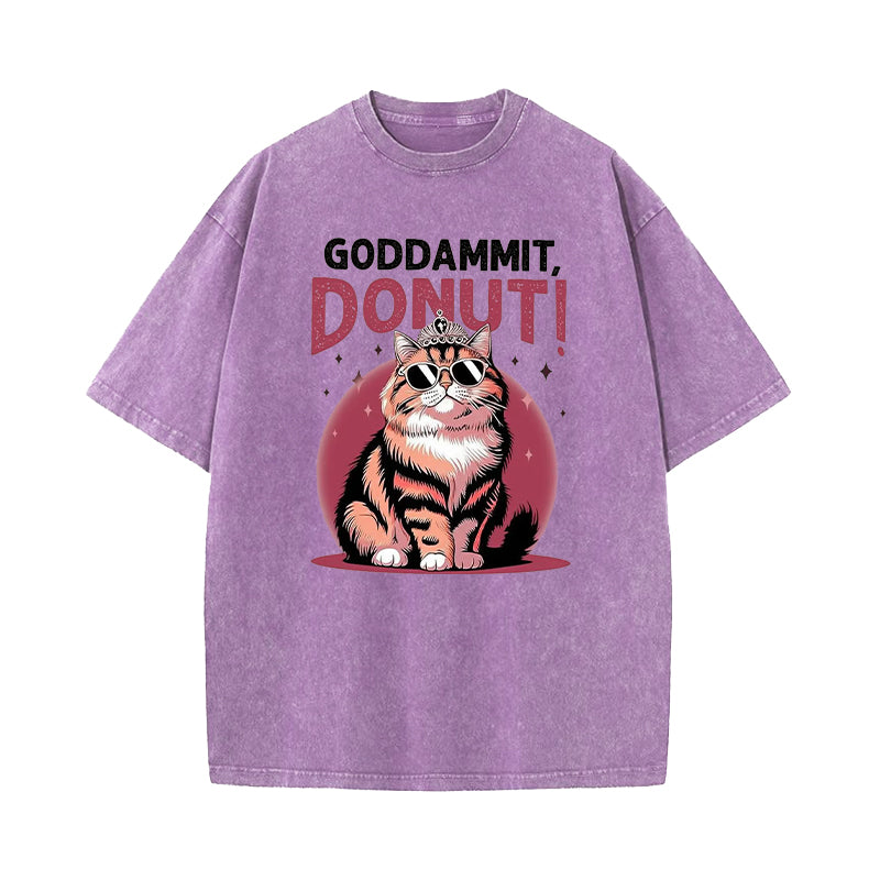 Dungeon Crawler Carl Goddammit Donut Washed T-Shirt