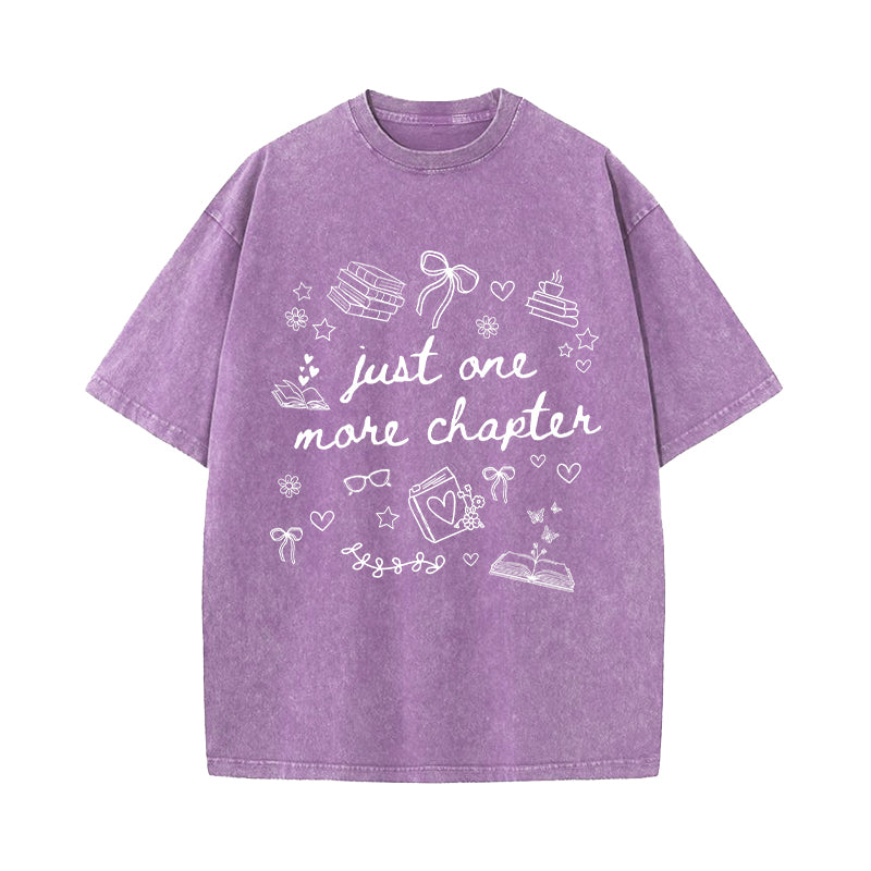 Just One More Chapter Washed T-Shirt