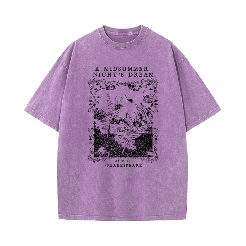 A Midsummer Nights Dream Shakespeare Washed T-Shirt