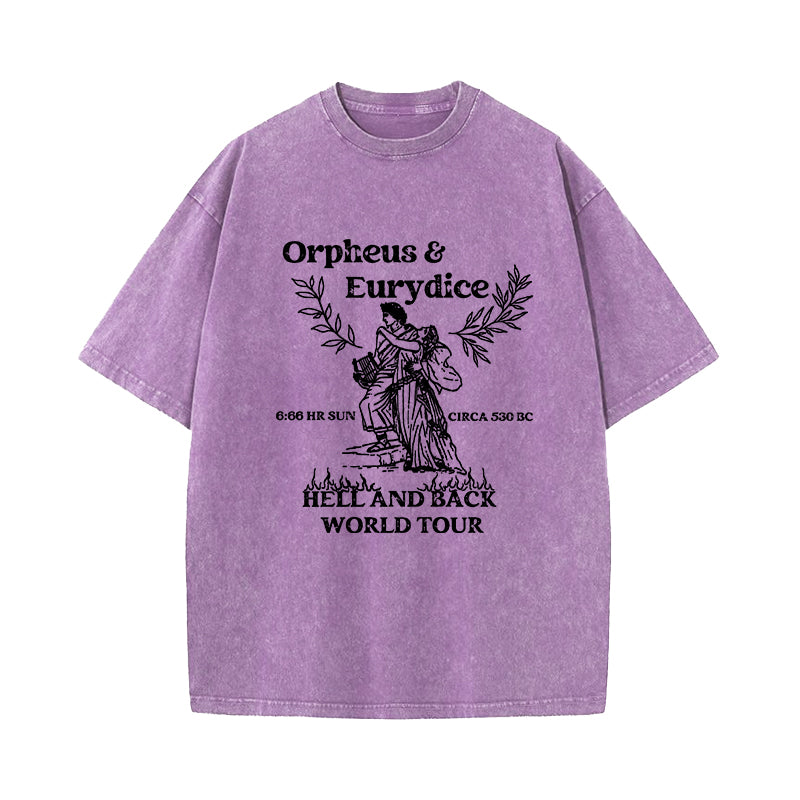Orpheus and Eurydice Hell and Back World Tour Washed T-Shirt