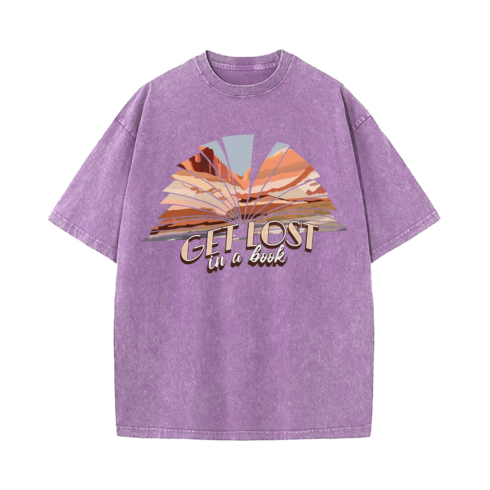 Get Lost In A Book Washed T-Shirt