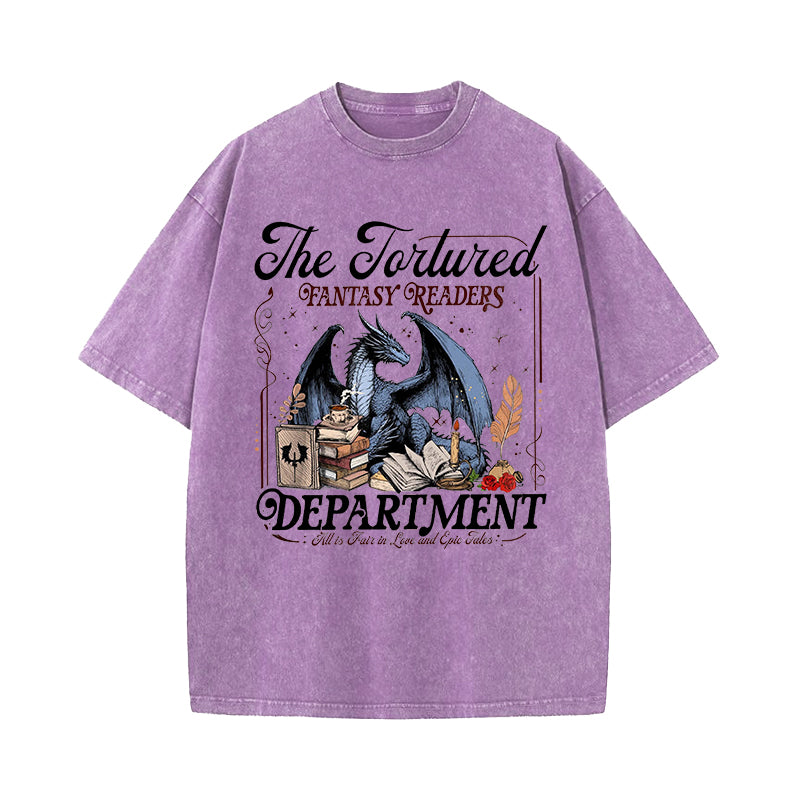 Tortured Fantasy Readers Department Washed T-Shirt