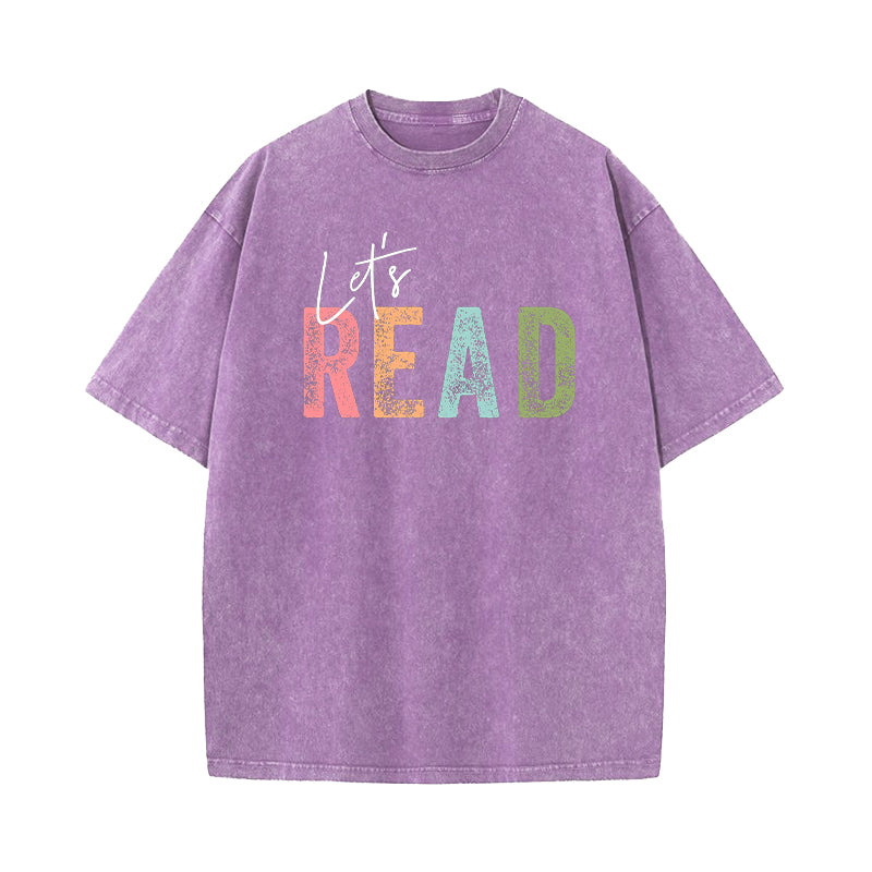 Let's Read Washed T-Shirt